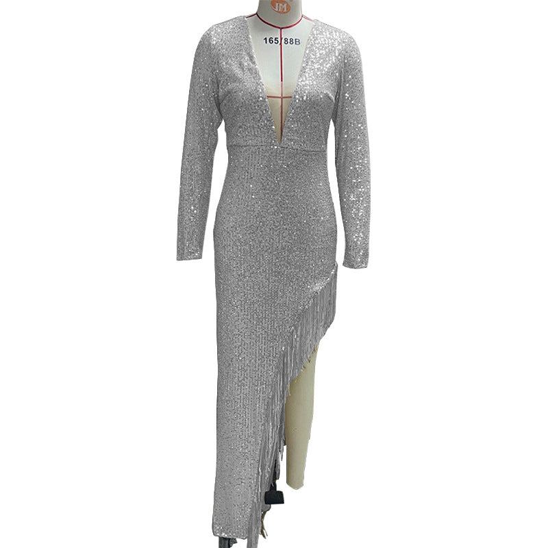 Krohn-e: Elegantes, sexy, asymmetrisches Kleid