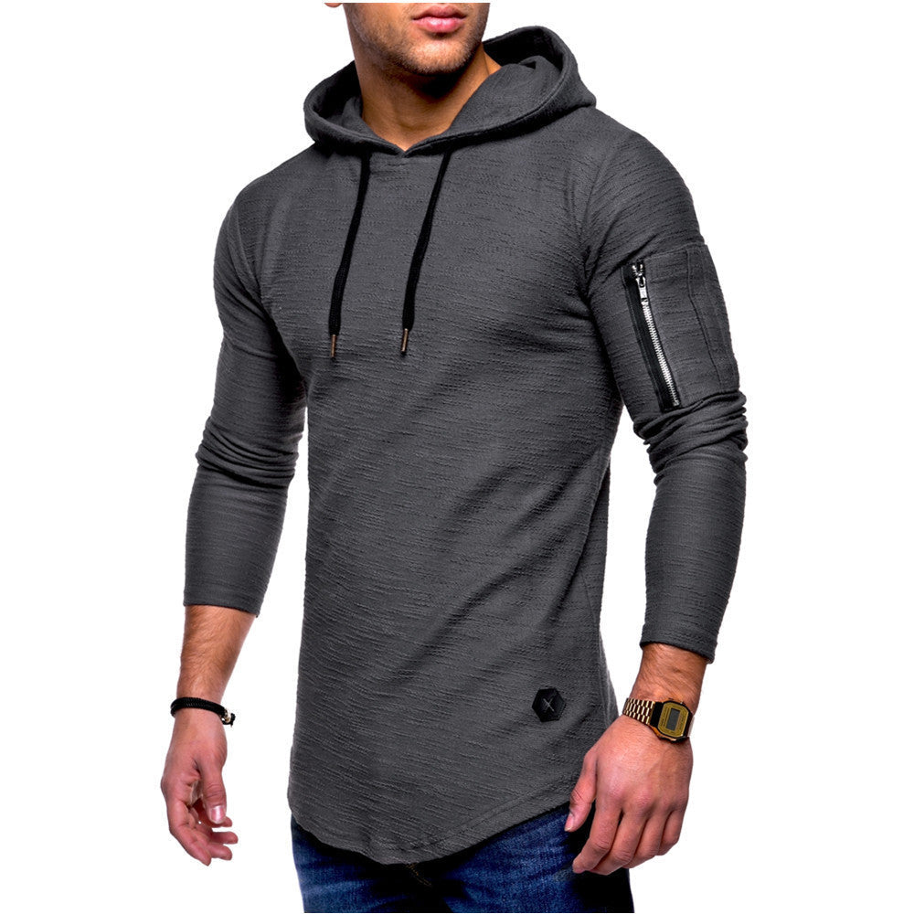 Herren lässiger Kapuzenpullover mit modischem Reißverschluss Krohn-e