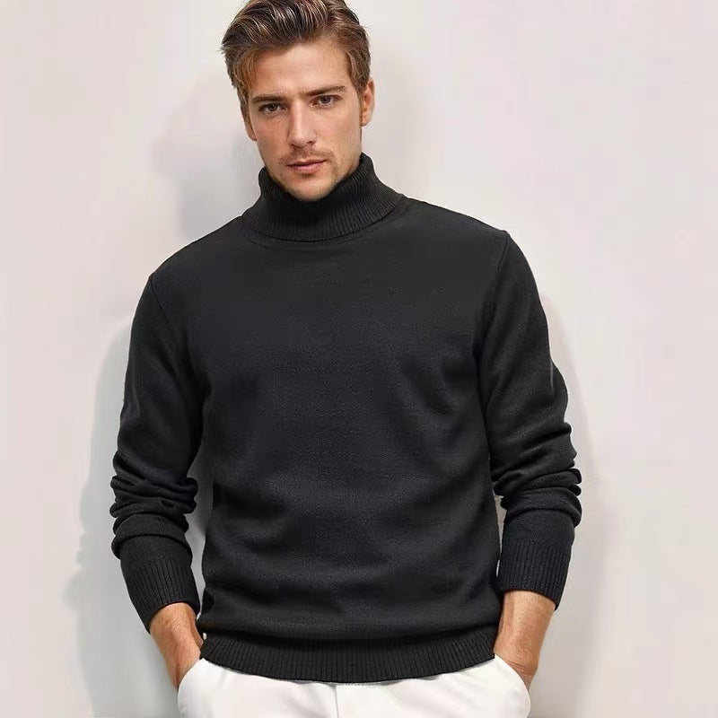 Herren Rollkragenpullover aus feinem Strick Krohn-e