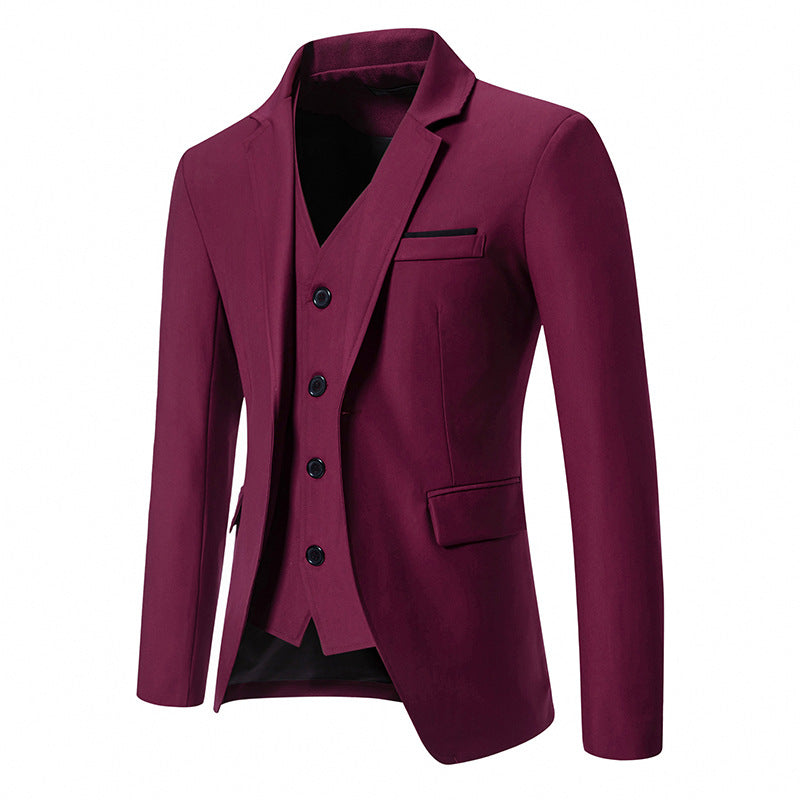 Herren elegant ausgestattetes Anzugset mit Blazer, Weste und Hose Krohn-e
