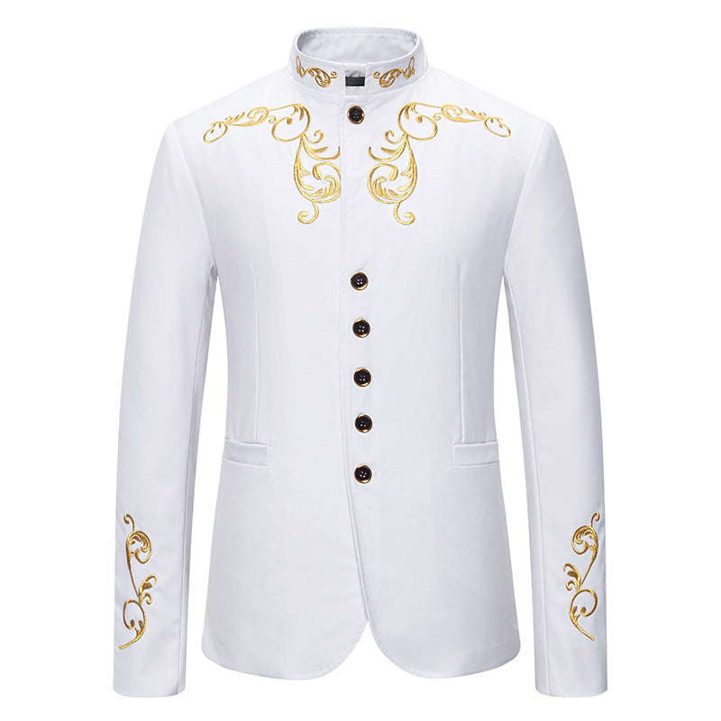 Herren Eleganter Blazer mit kunstvollen Stickereien Krohn-e