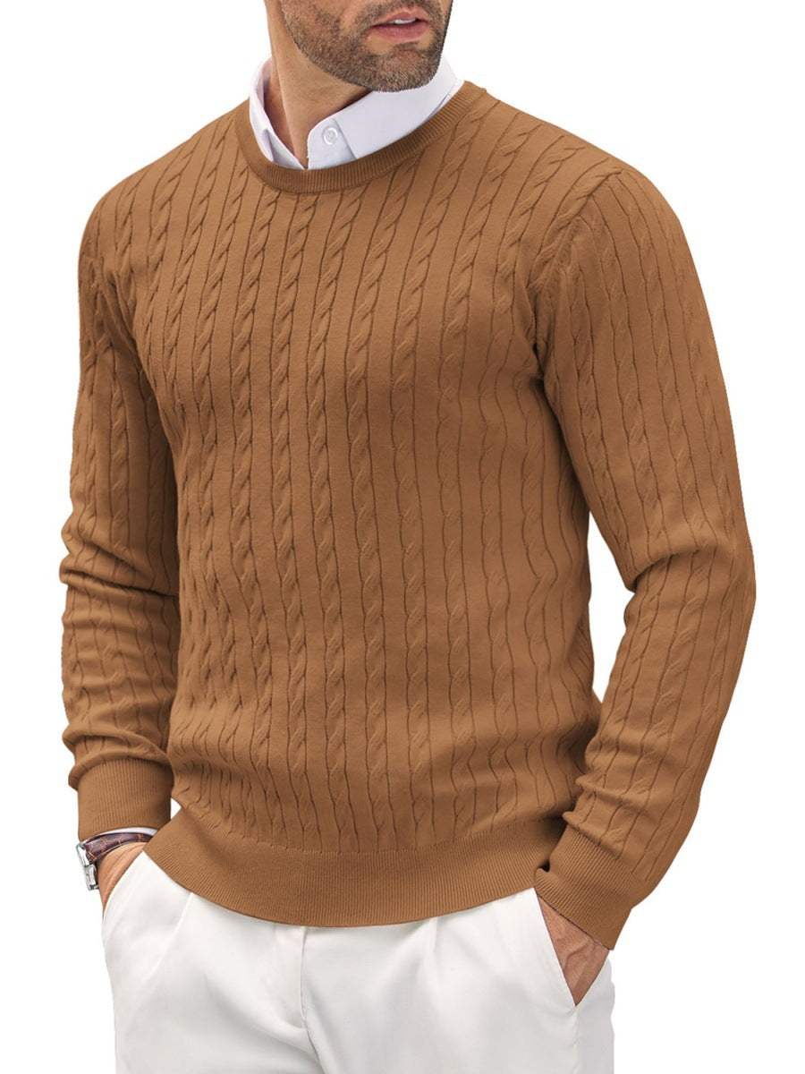 Herren Strickpullover mit Fischgratmuster Krohn-e