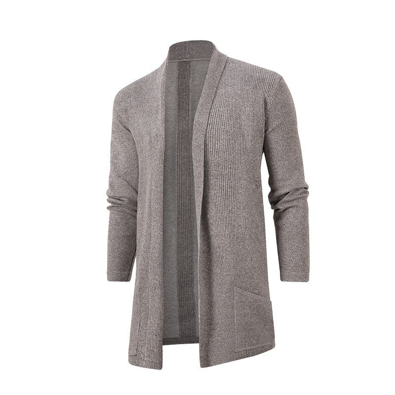 Herren Strickjacke mit offenem Design und minimalistischen Taschen Krohn-e