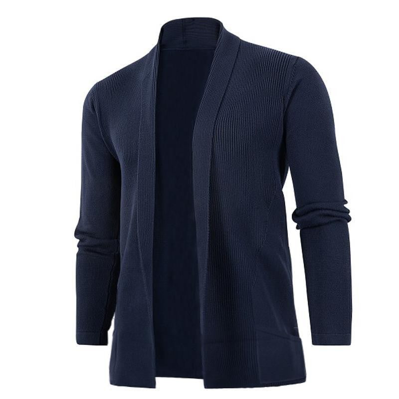 Damen Strickjacke mit modernem Schalkragen und seitlichen Taschen Krohn-e