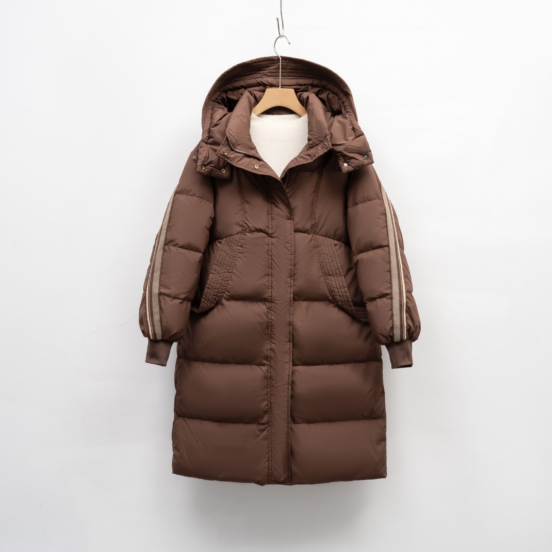Damen Isolierter Wintermantel mit funktionalen Taschen und verstellbarer Kapuze Krohn-e