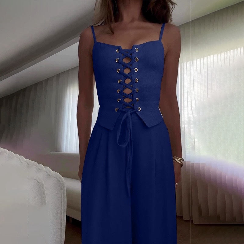 Damen Korsettbluse mit Schnüroptik Krohn-e