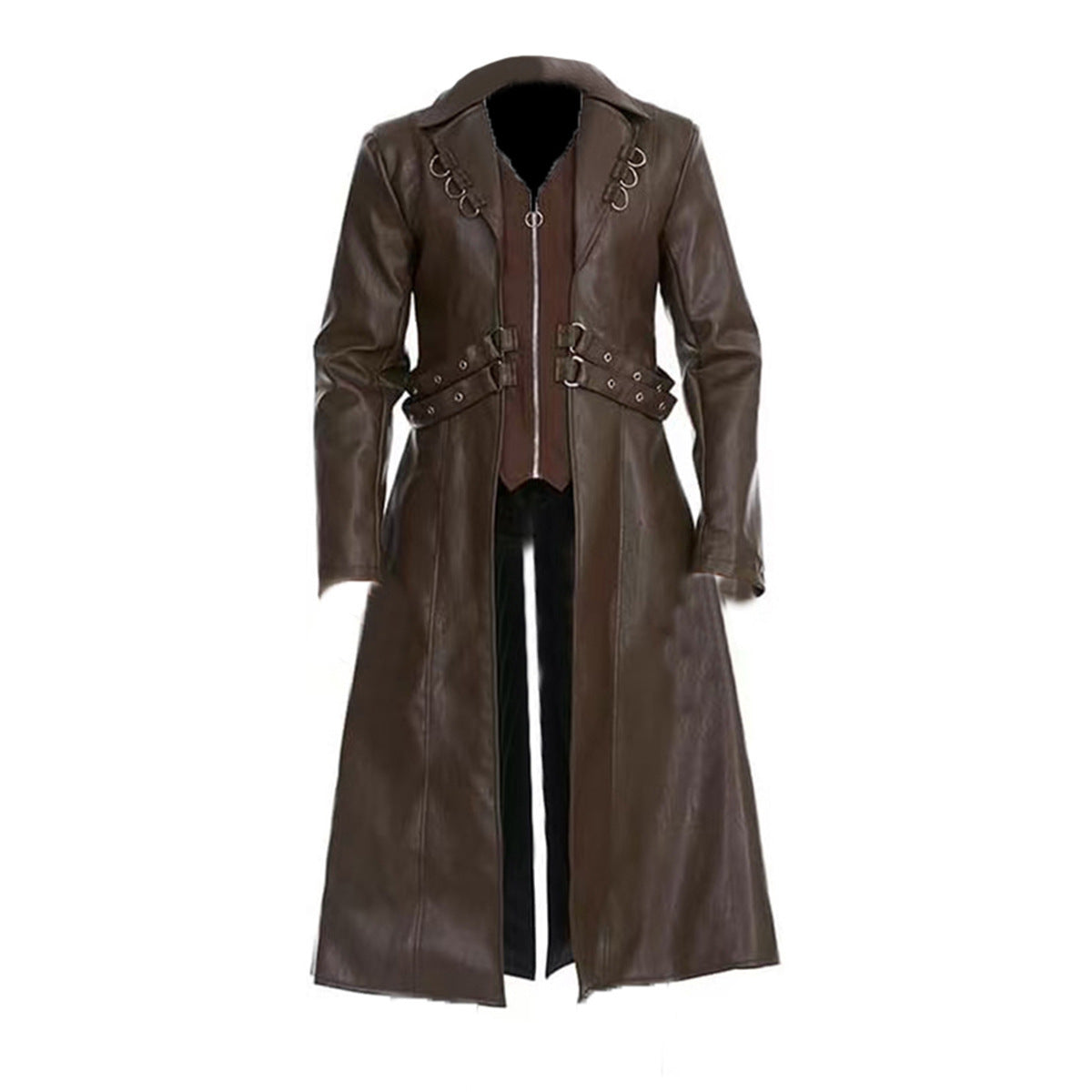 Damen elegante lange jacke mit gefüttertem Innenfutter Krohn-e