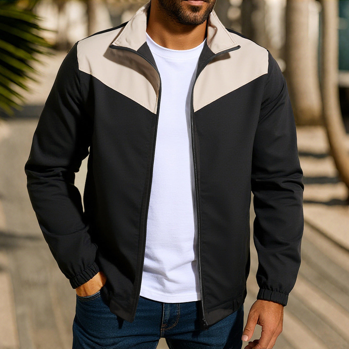 Herren sportliche Jacke mit modernem Schnitt Krohn-e