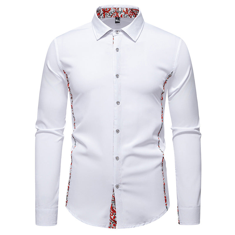 Herren Elegantes Hemd mit kreativem Floral-Muster und modernen Akzenten Krohn-e