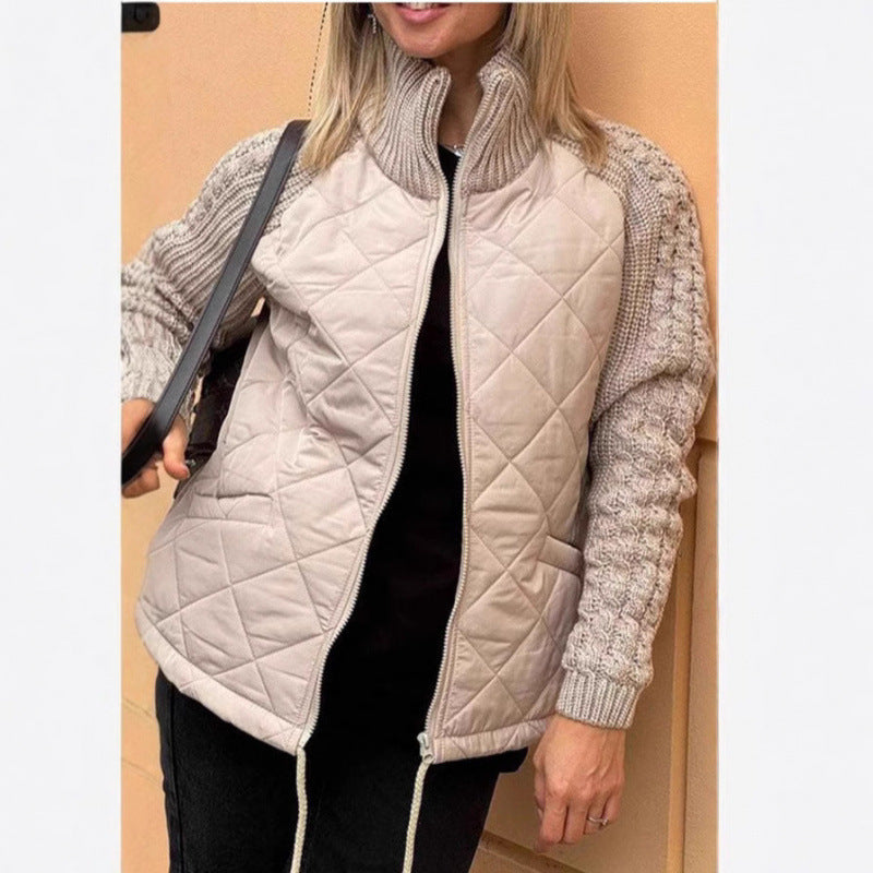 Damen Wärmende Steppjacke mit Strickärmeln Krohn-e