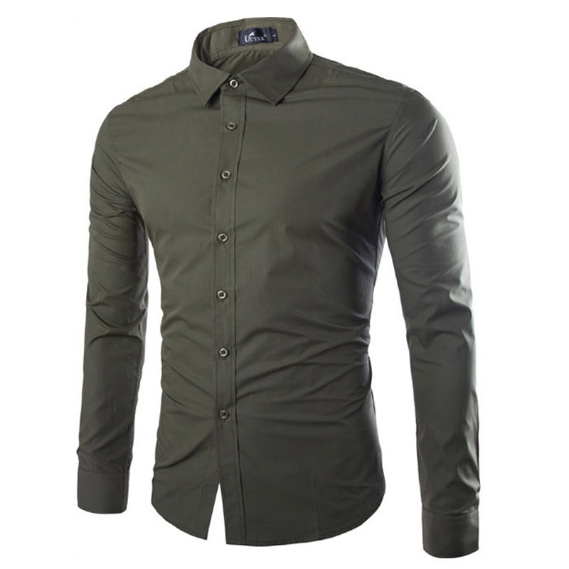 Herren elegante Langarmhemd Krohn-e