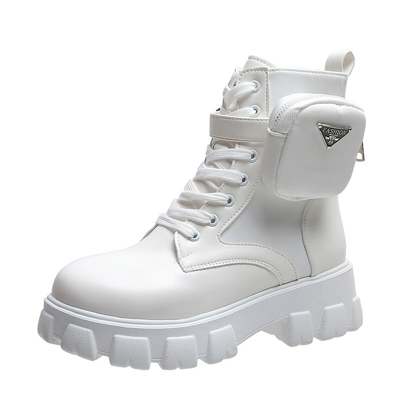 Damen Chunky Boots mit praktischem Seitentaschen-Design Krohn-e