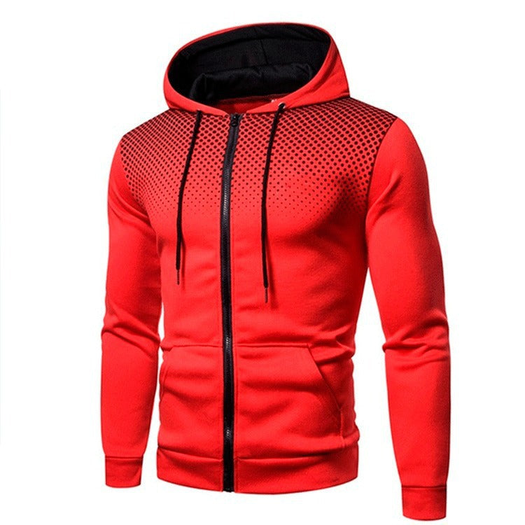 Herren sportliche Kapuzenjacke mit atmungsaktiven Einsätzen Krohn-e
