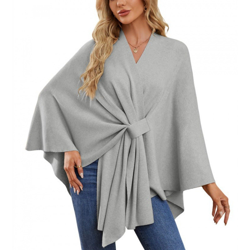 Damen modischer Wickelmantel mit trendigem Design Krohn-e