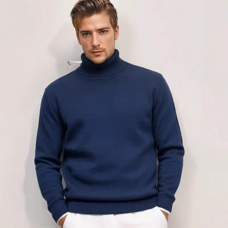 Herren Rollkragenpullover aus feinem Strick Krohn-e