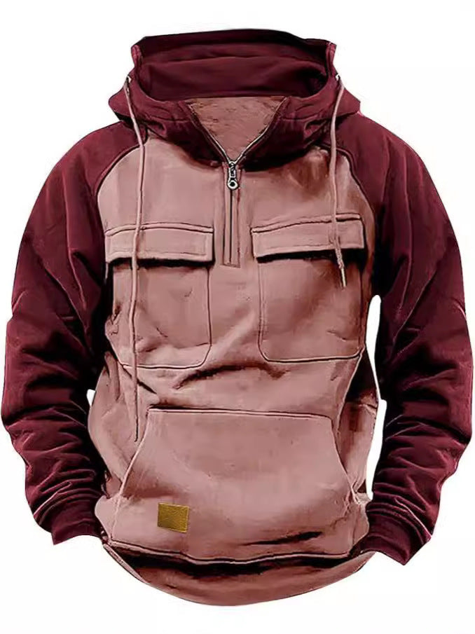 Herren funktionale Kapuzenjacke mit praktischen Taschen Krohn-e
