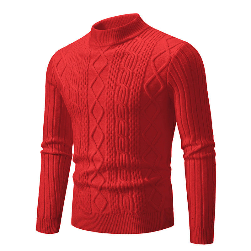 Herren Strickpullover mit modernem Zopfmuster Krohn-e