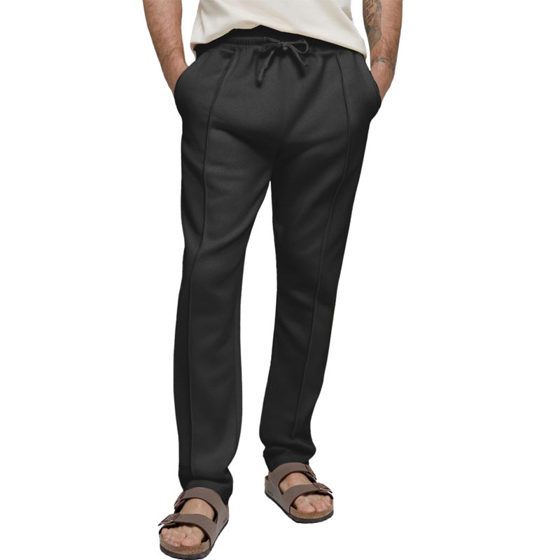 Herren sportliche Freizeithose mit elastischem Bund und seitlichen Eingrifftaschen Krohn-e