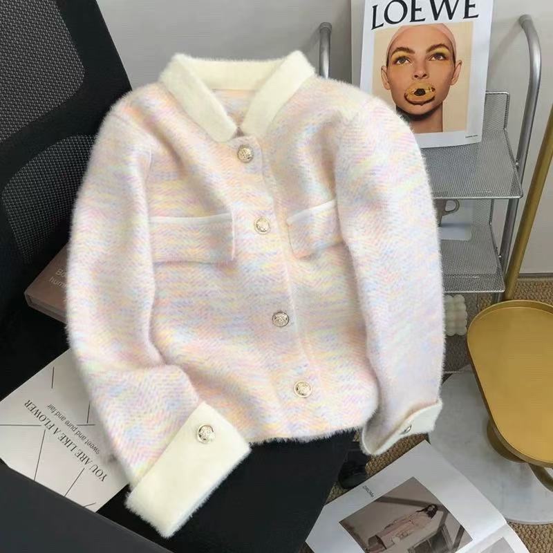Damen Modischer Strickjacke mit Struktur und eleganten Knopfdetails Krohn-e
