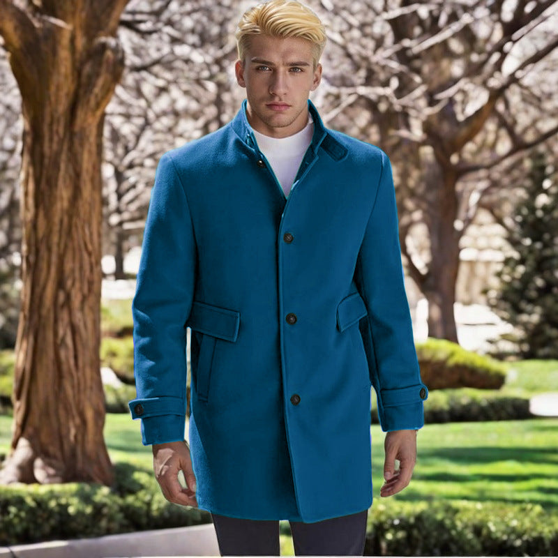 Herren eleganter, taillierter Wollmantel Krohn-e