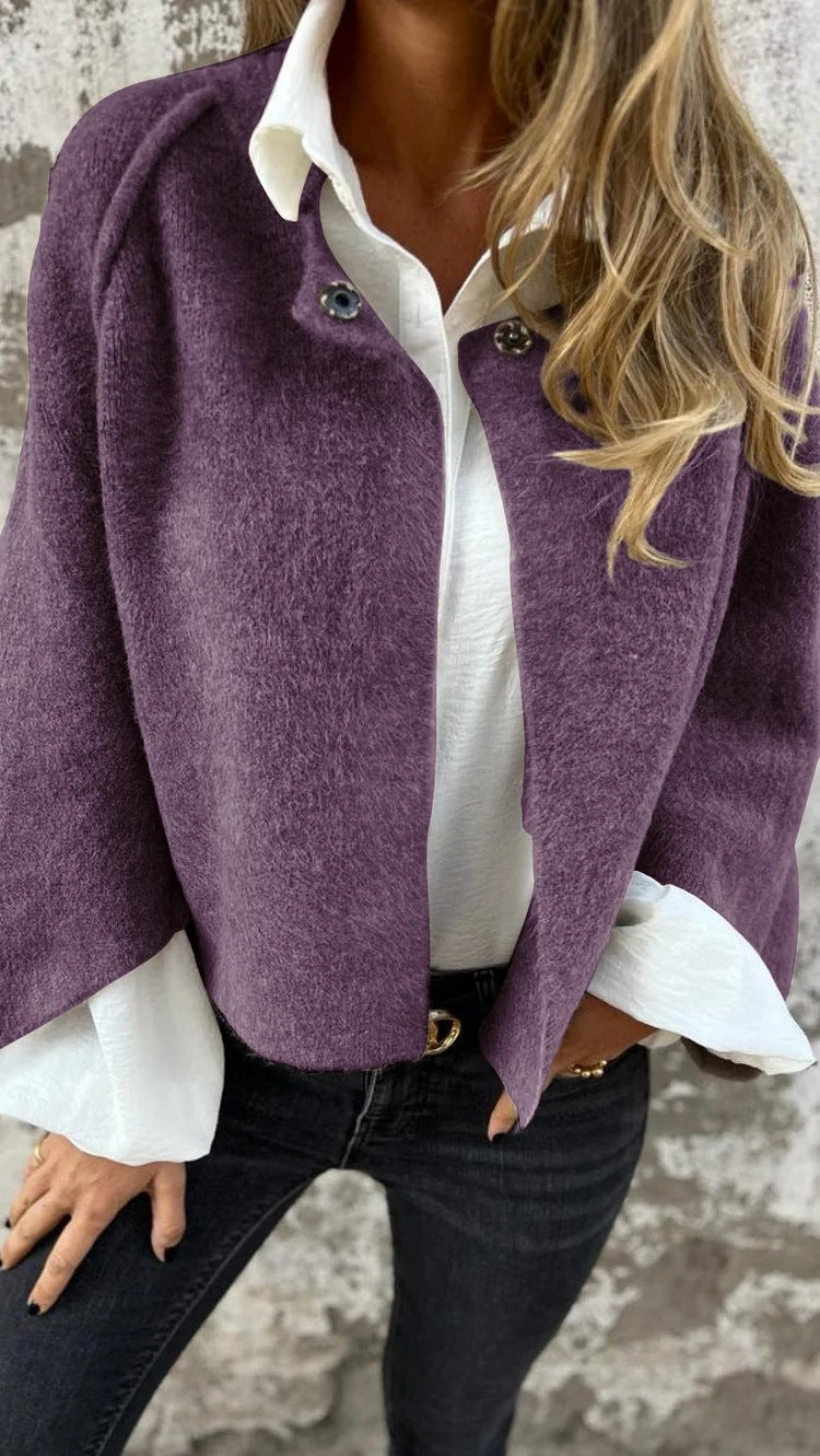 Krohn-e | Kurze Cashmere Langarmjacke