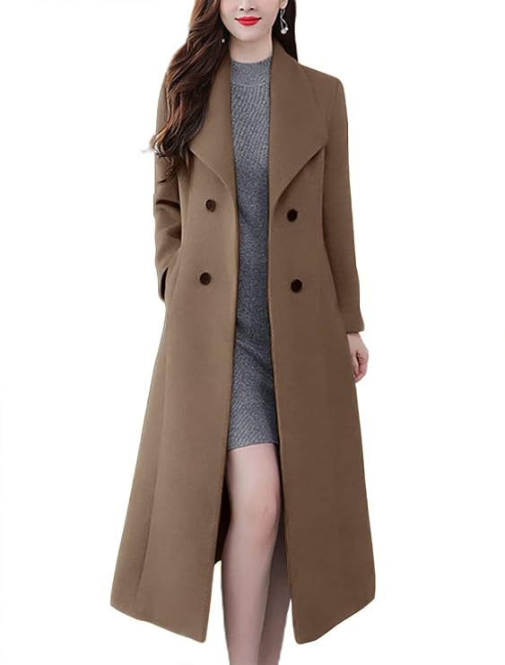 Damen Lange Wollmantel Krohn-e