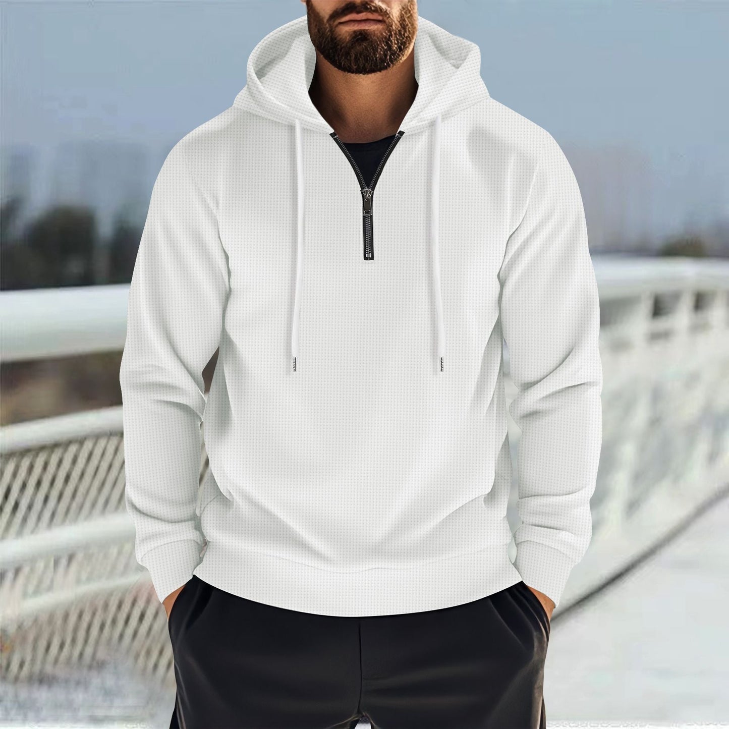 Herren Funktionspullover mit praktischem Reißverschluss und sportlichem Design Krohn-e