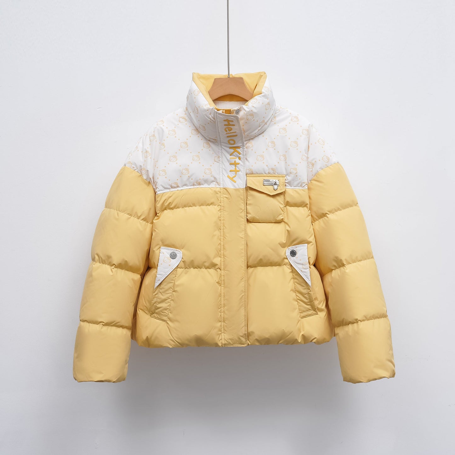Damen Steppjacke mit hochschließendem Kragen und modischem Muster Krohn-e