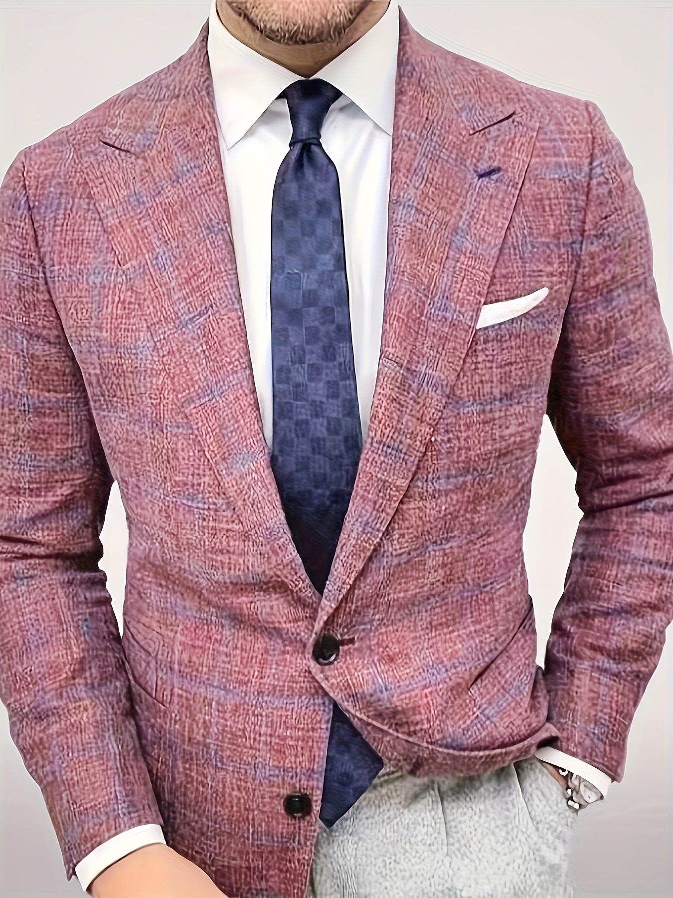Herren modischer kariert Blazer Krohn-e