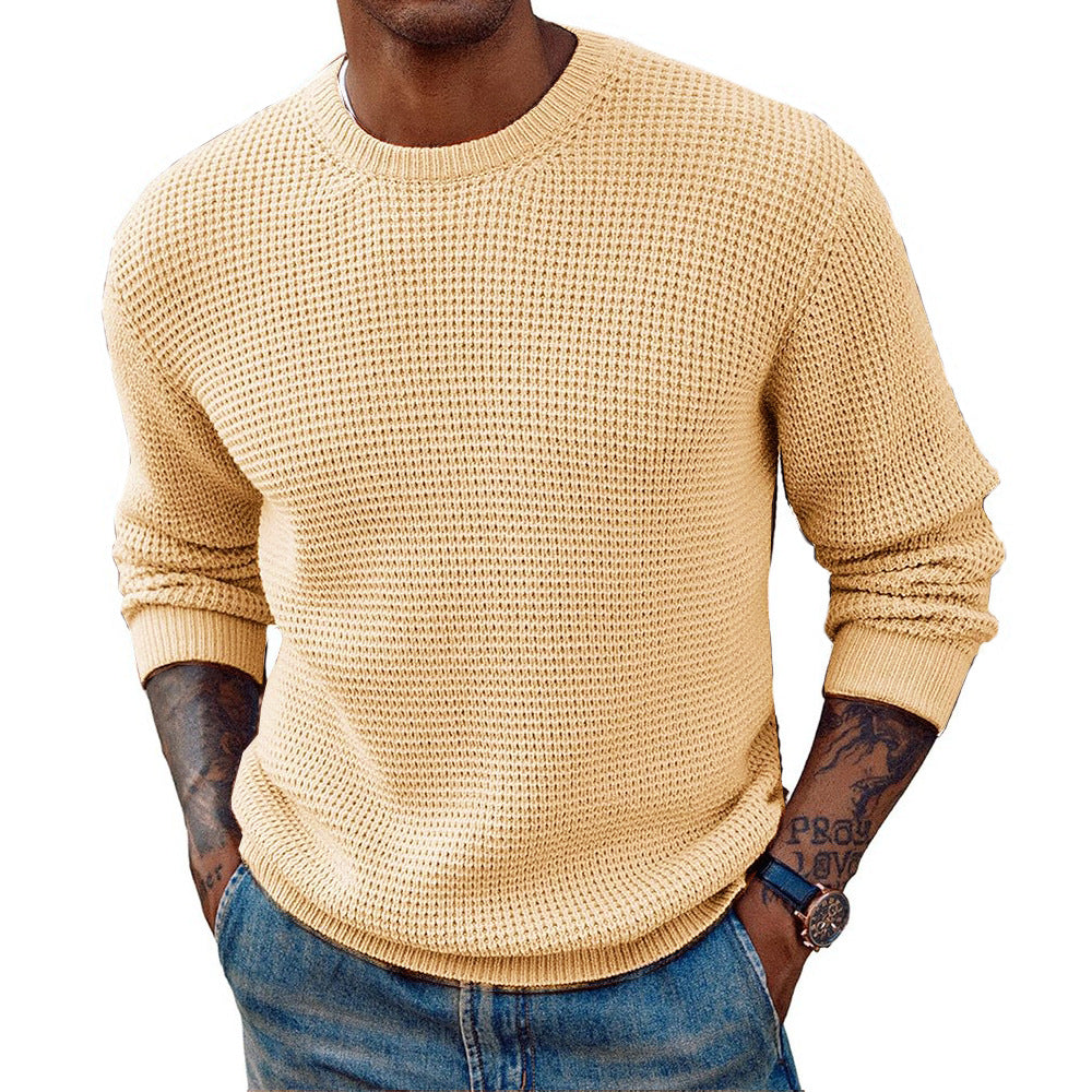Herren Großer Strickpullover mit strukturiertem Gewebe Krohn-e