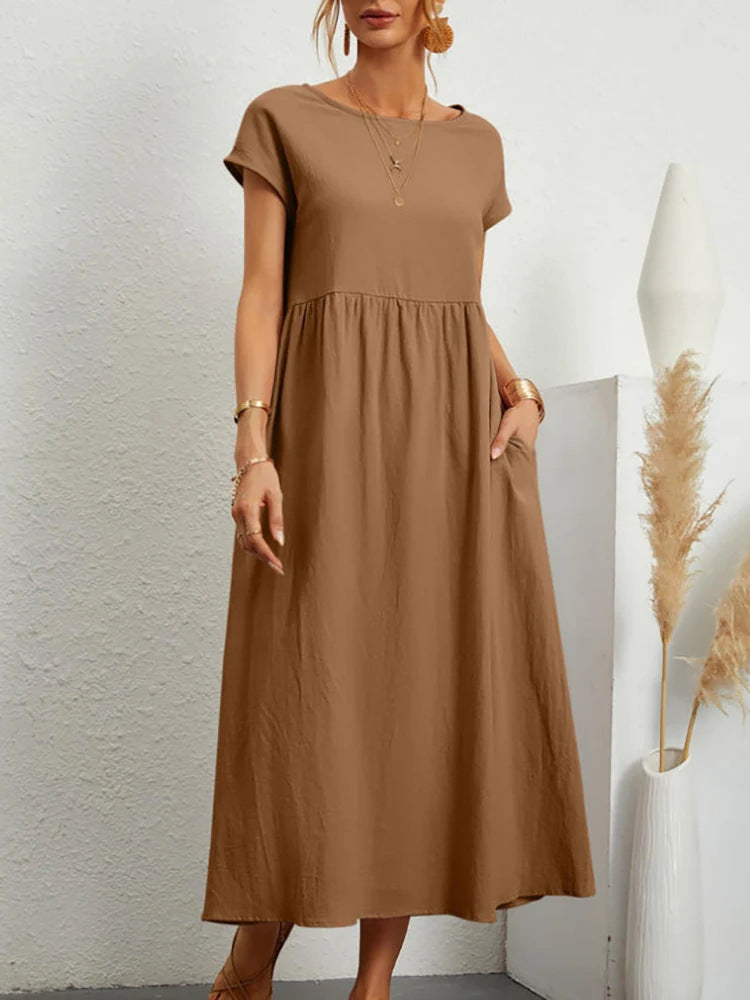 Damen Maxikleid aus leichtem, luftdurchlässigem Stoff Krohn-e