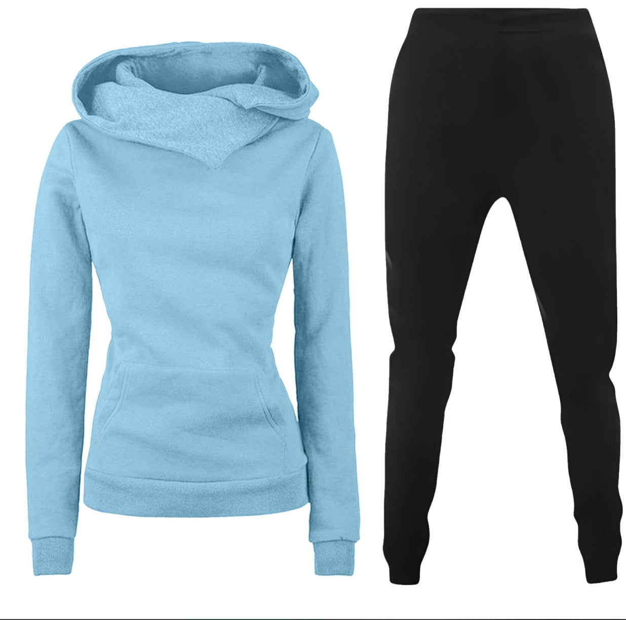 Damen Kapuzenpullover und Sporthose Kombination Krohn-e