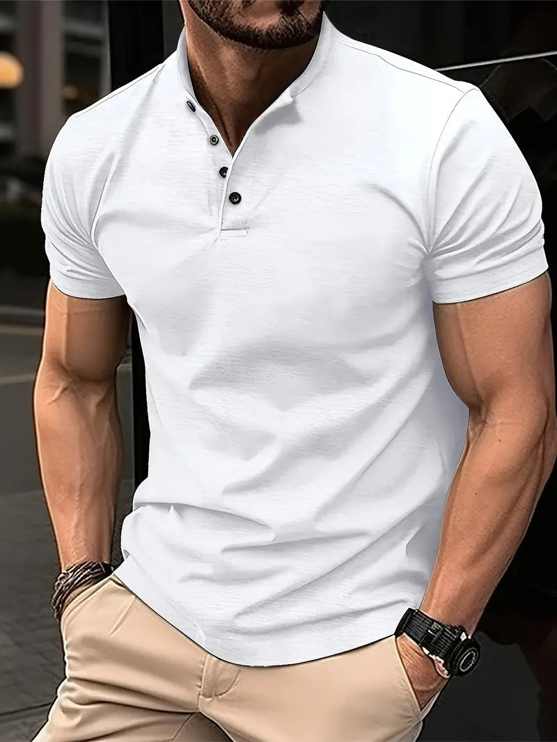 Herren Polohemd mit Knopfleiste und Kurzarm Krohn-e