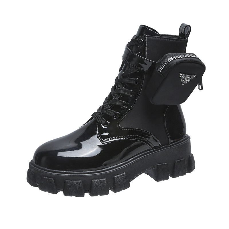 Damen Chunky Boots mit praktischem Seitentaschen-Design Krohn-e
