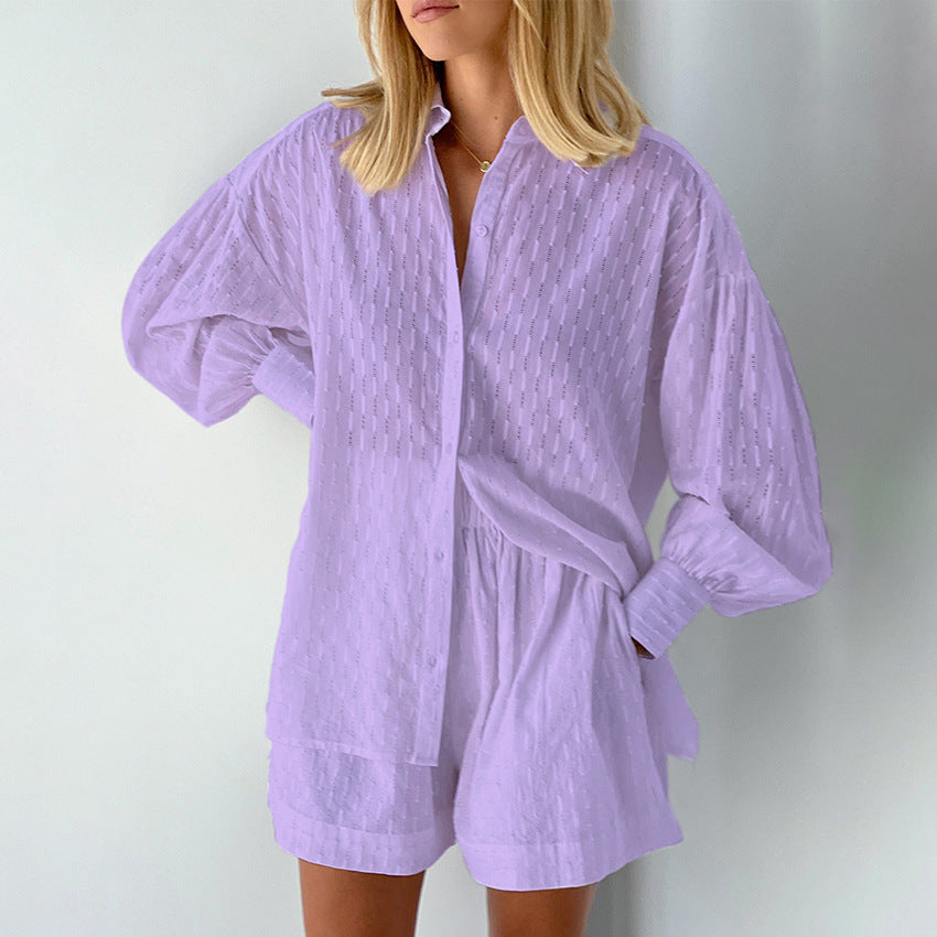 Damen Lässiges Oberteil und Shorts Set mit luftiger Passform Krohn-e