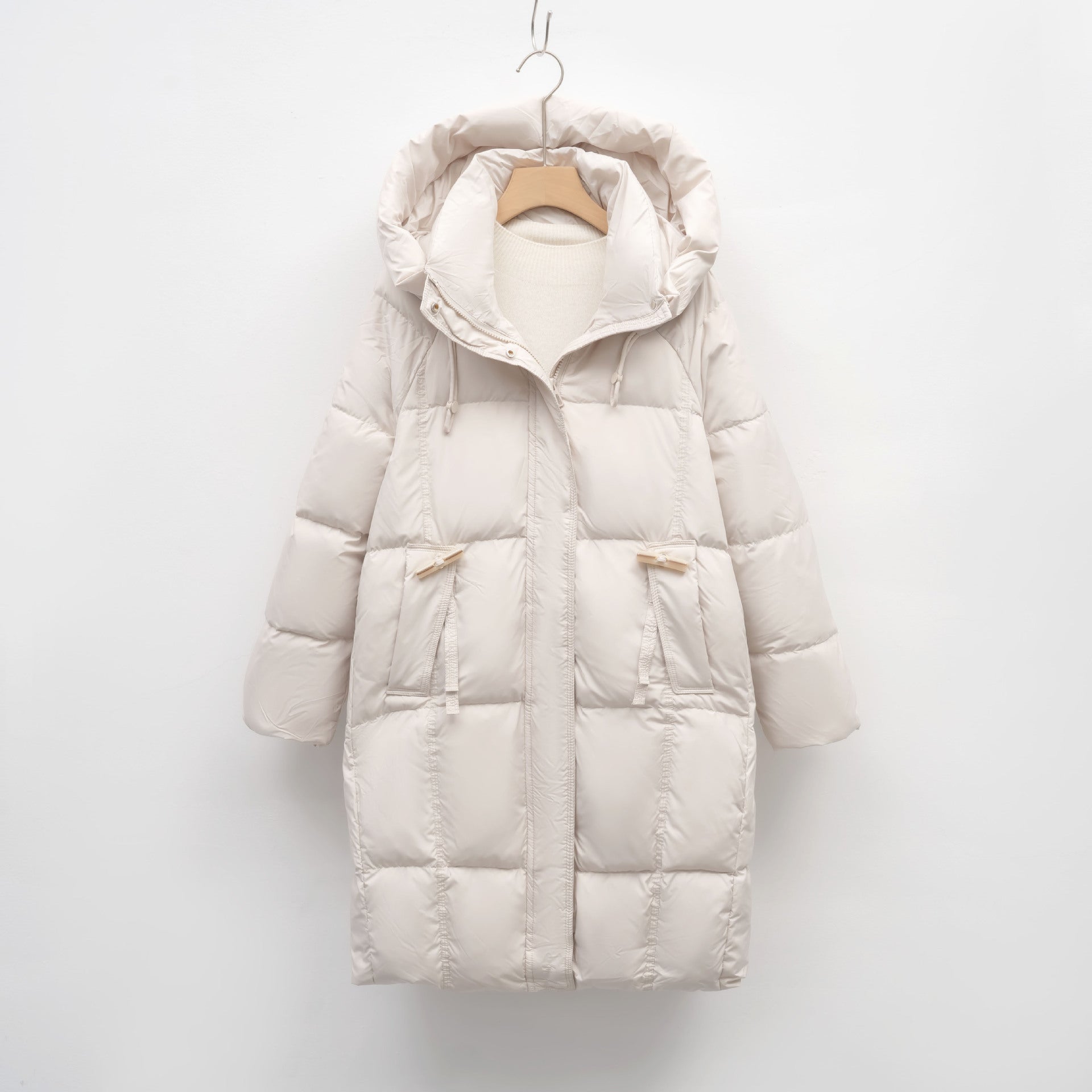 Damen isolierte Winterjacke mit großem Kapuzenkragen und funktionalen Taschen Krohn-e