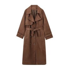Damen eleganter Überziehmantel mit breitem Kragen Krohn-e