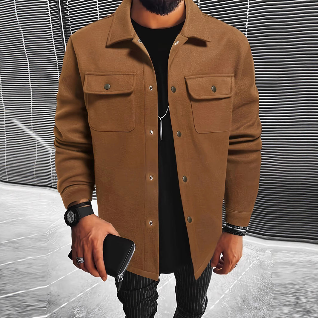 Herren Hemdjacke aus hochwertigem Wollmix Krohn-e
