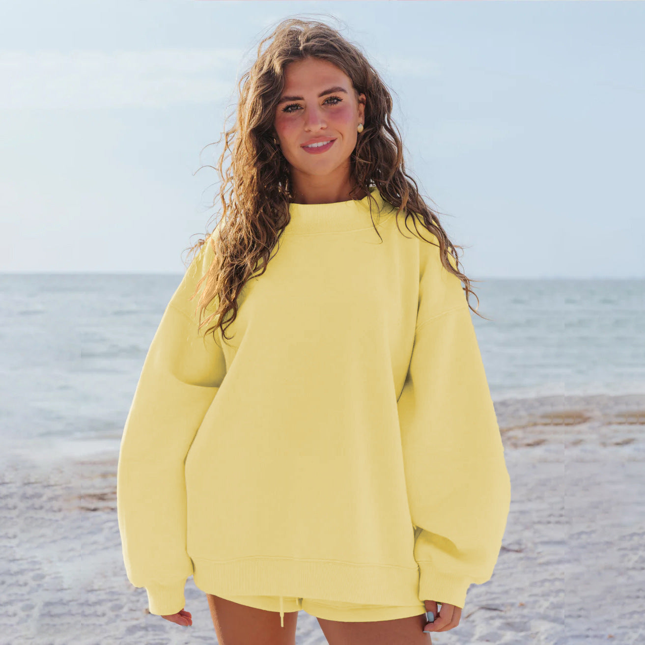 Damen Oversize-Sweatshirt mit Raglanärmeln Krohn-e