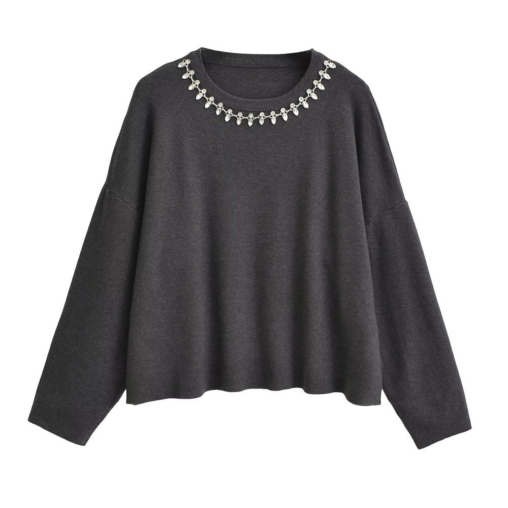 Damen Eleganter Pullover mit Glitzerdetails Krohn-e
