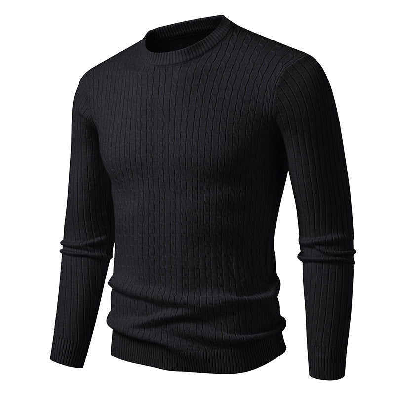 Herren modischer Strickpullover mit strukturiertem Zopfdesign Krohn-e