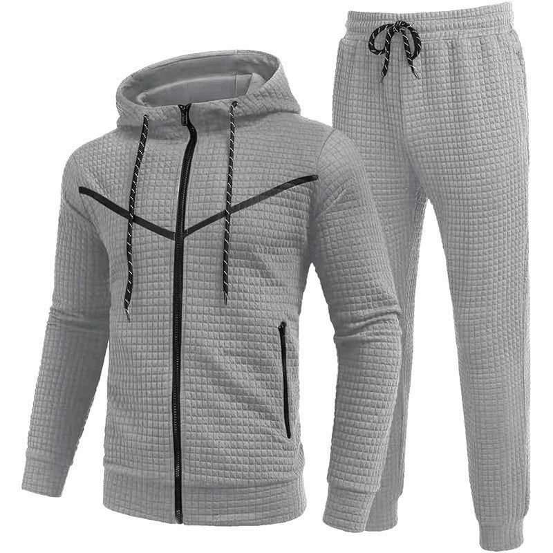 Herren Fleece-Jogginganzug mit strukturiertem Design Krohn-e