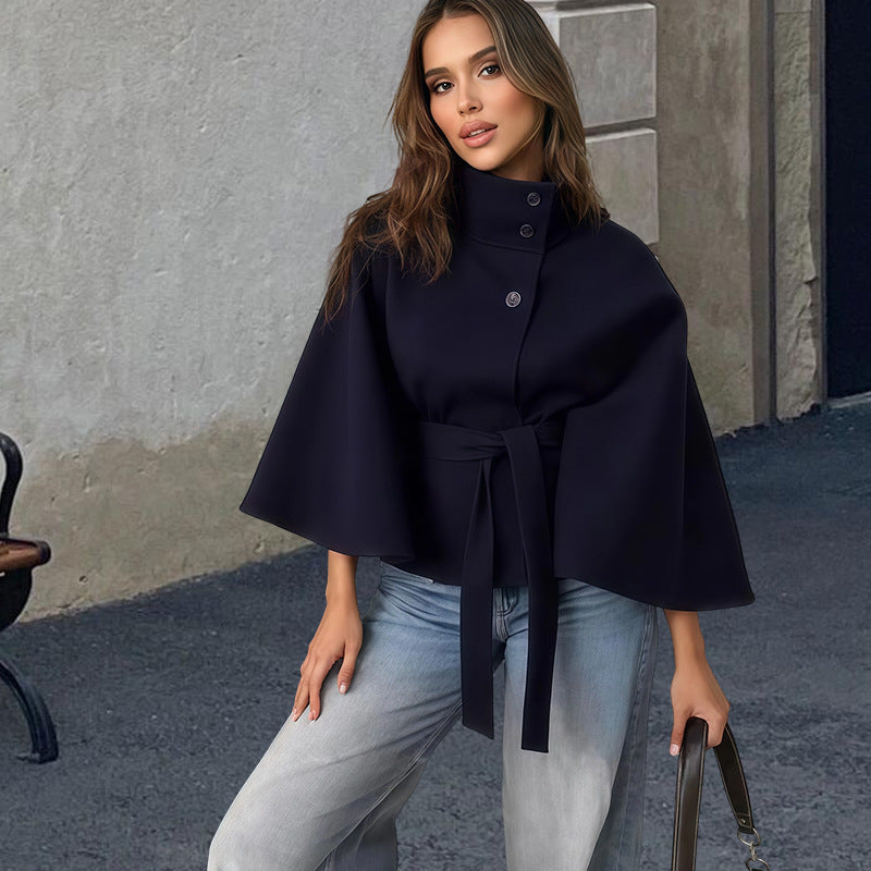 Damen elegante und vielseitige Cape-Jacke Krohn-e