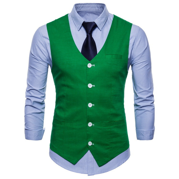 Herren elegante Anzugweste mit praktischen Taschen und detailliertem Design Krohn-e