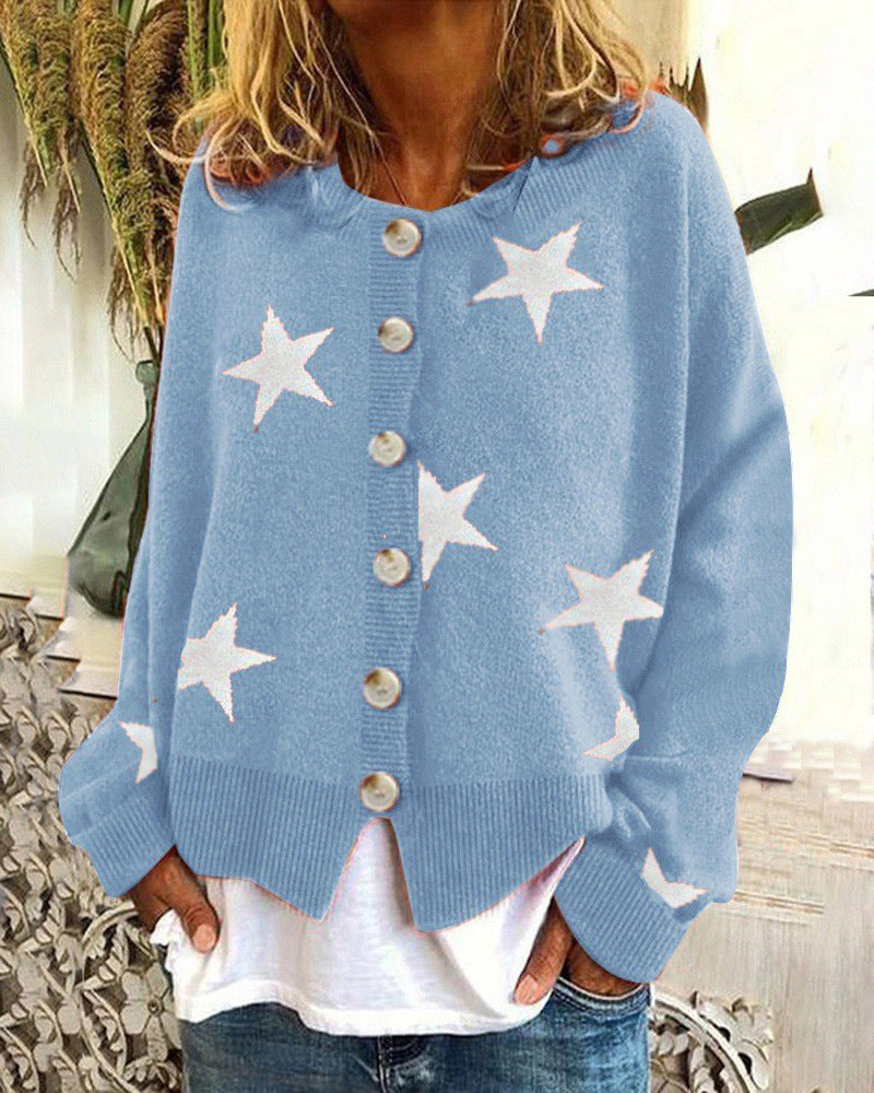 Damen Strickjacke mit Sternenmotiv Krohn-e
