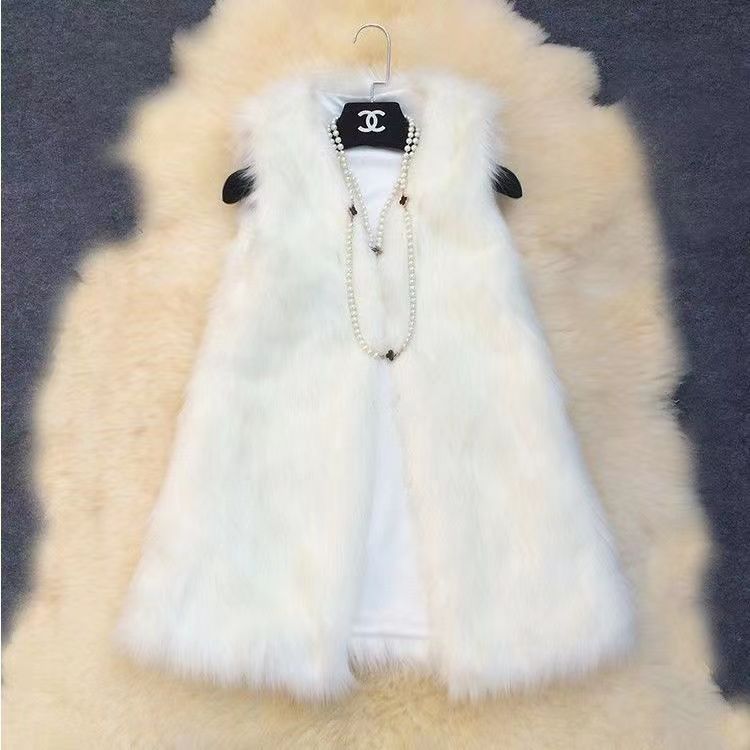 Damen Elegante Kunstpelzweste mit modischem Schnitt Krohn-e