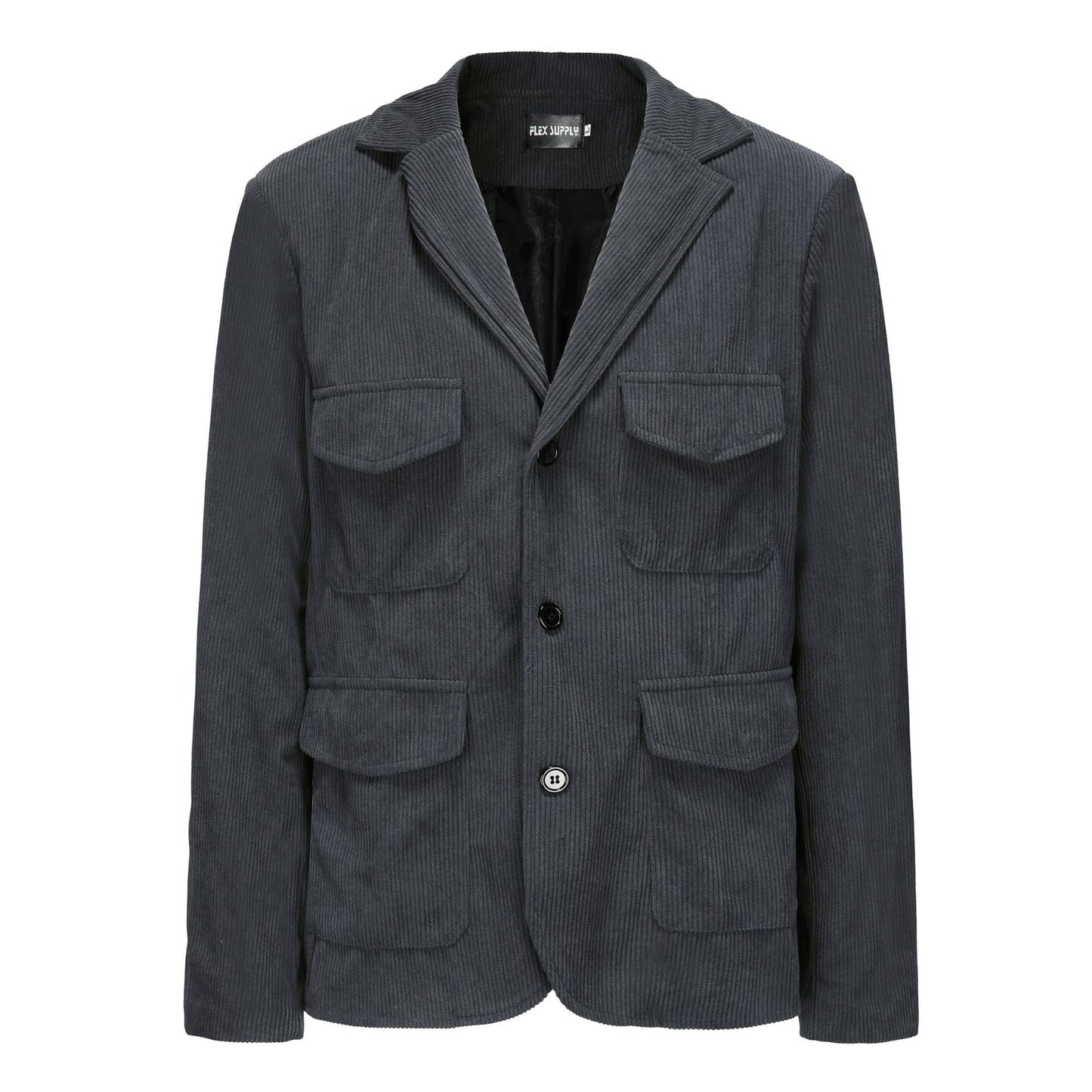 Damen lässige Cordjacke mit aufgesetzten Taschen Krohn-e
