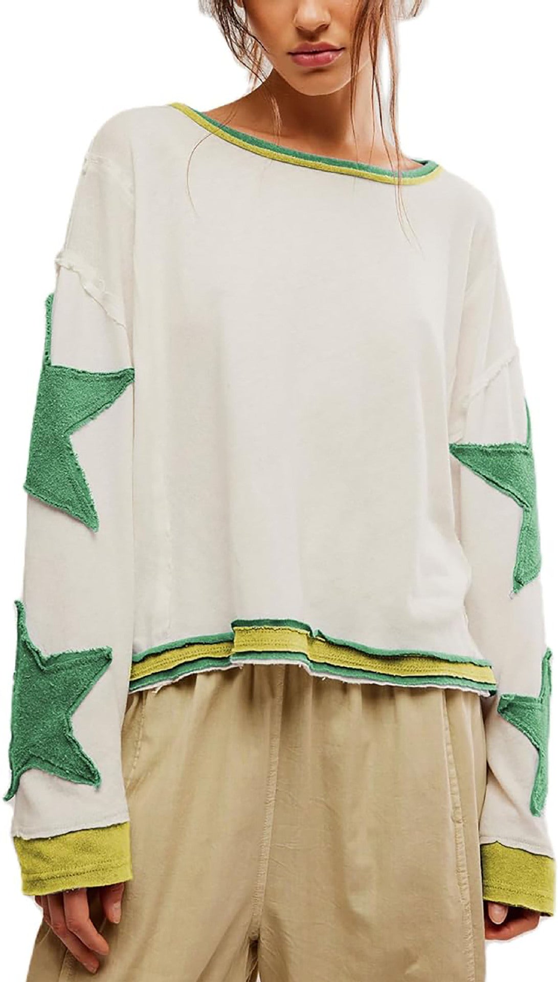 Damen lässiger Pullover mit Sternen-Design Krohn-e