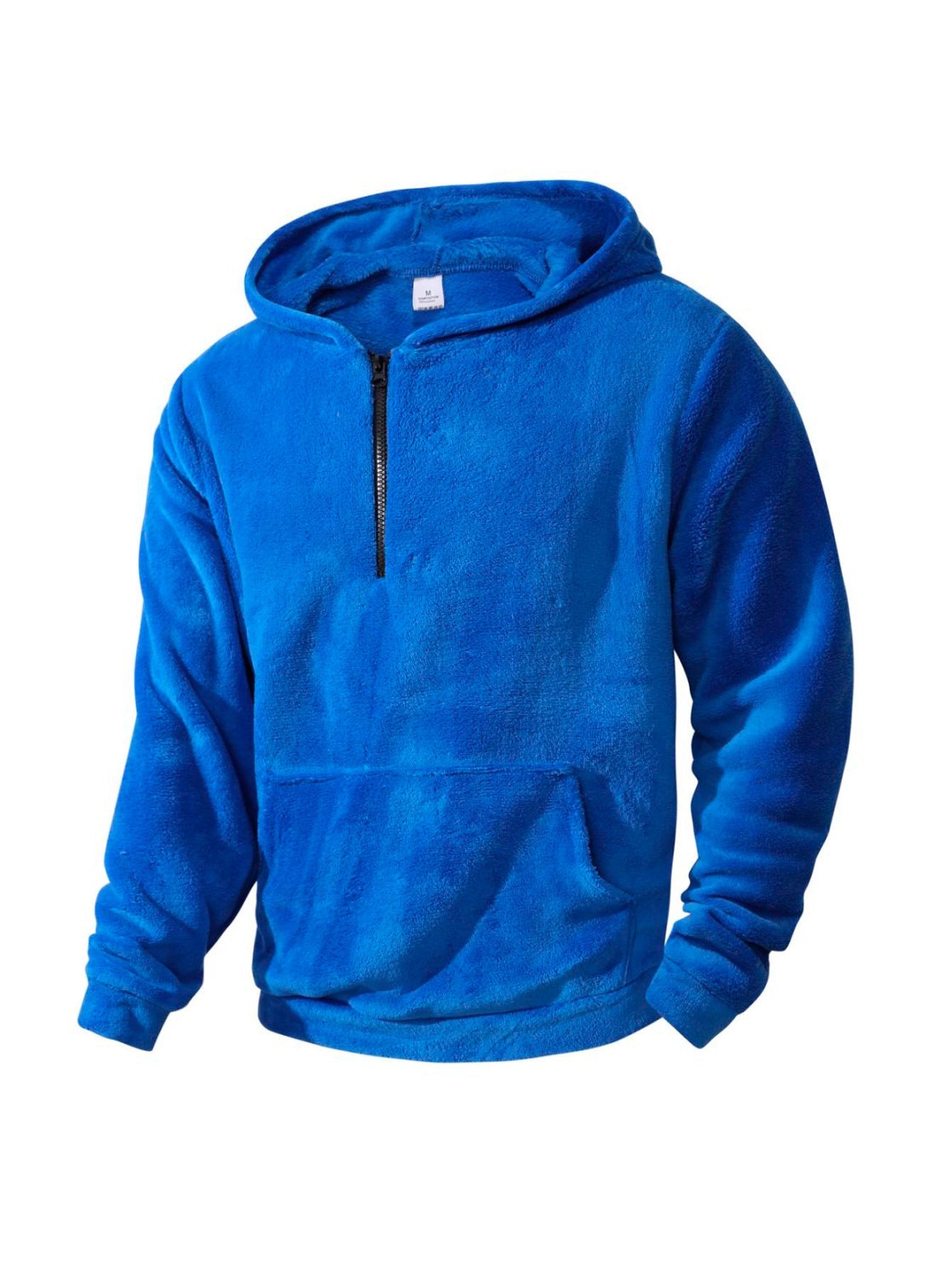 Herren Fleece-Hoodie mit innovativem halblangem Reißverschluss Krohn-e