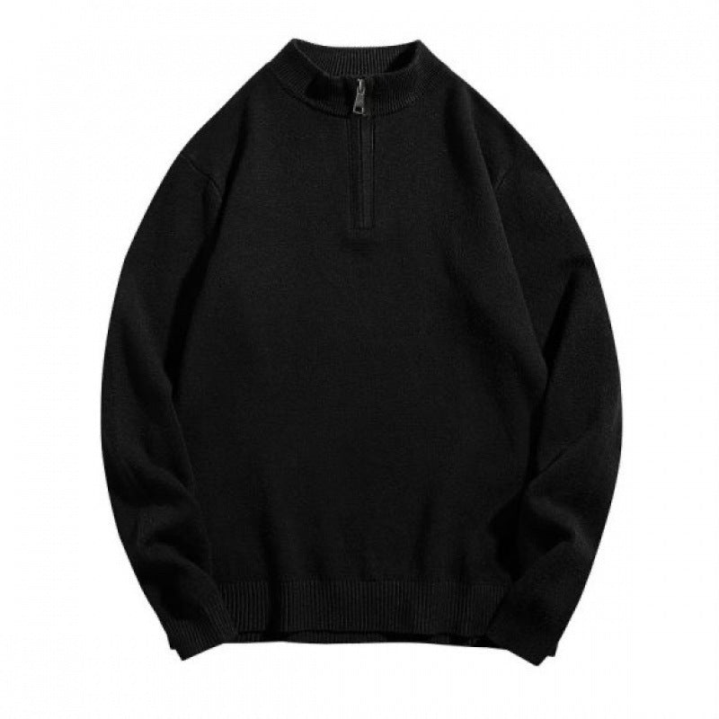 Herren gemütlicher Rollkragenpullover mit Reißverschluss Krohn-e